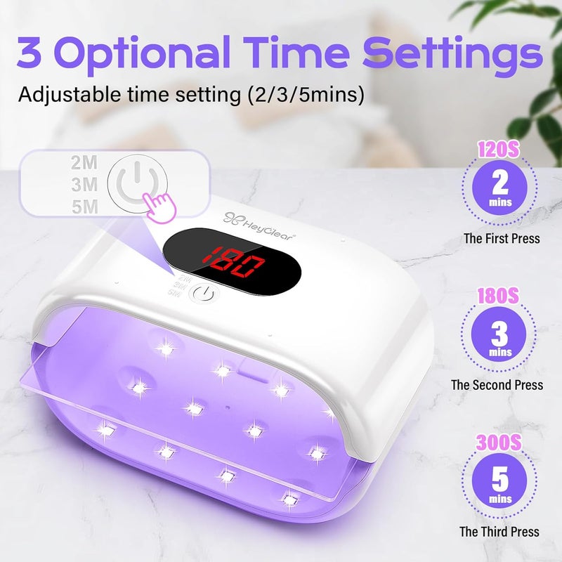 HeyClear UV Light for Resin, Large Double-Sided UV Lamp | 2-in-1 Detachable, Resin Fast Curing Machine with 360° Coverage for Resina Molds, DIY Crafts & Decor, Jewelry Making - Image 4